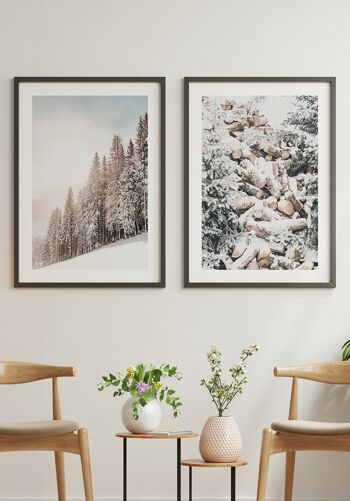 Affiche Arbres enneigés en hiver - 40 x 50 cm 5