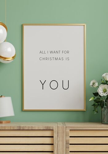 Tout ce que je veux pour Noël, c'est toi Affiche - 21 x 30 cm 4