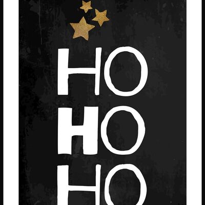 Affiche Ho Ho Ho - 21x30cm