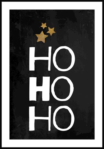 Affiche Ho Ho Ho - 40x50cm 1
