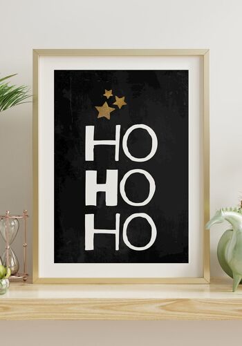 Affiche Ho Ho Ho - 40x50cm 3