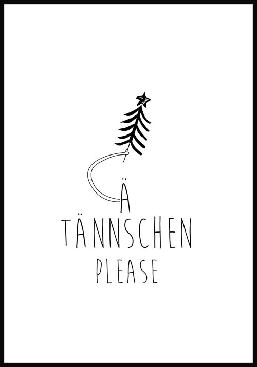 A Tännschen Please Poster - 21 x 30 cm