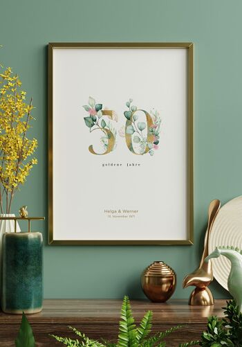 Noces d'Or - Affiche Personnalisable - 70 x 100 cm 6