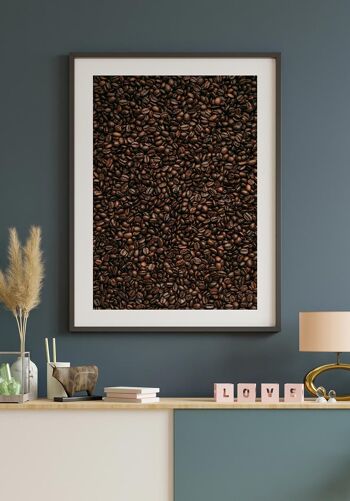 Poster Photographie Grains de Café - 70 x 50 cm 5