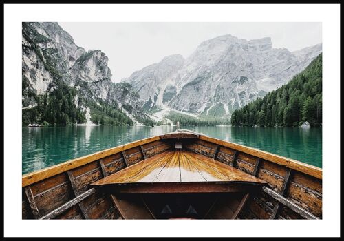 Fotografie Poster Boot im Bergsee - 30 x 21 cm