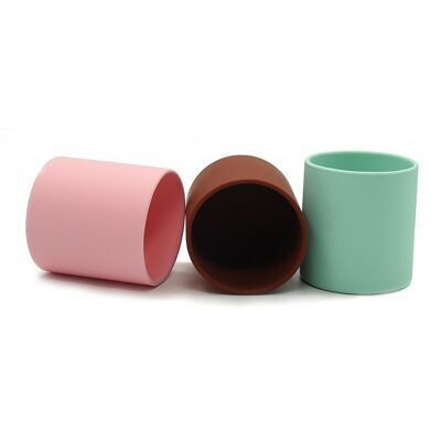 Tasses en silicone Earth Gris