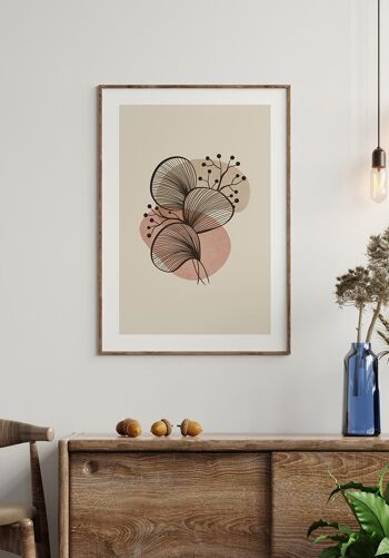 Affiche Illustration Fleur Ligne - 40 x 30 cm 5