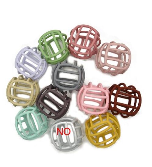 Silicone Teether Balls Light Grey