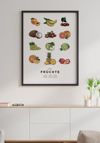 Affiche Fruits savoureux - 30 x 40 cm 2