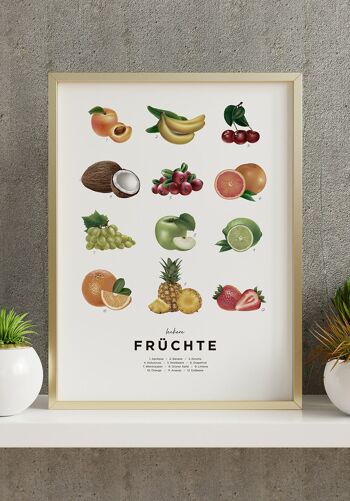 Affiche Fruits savoureux - 30 x 40 cm 4