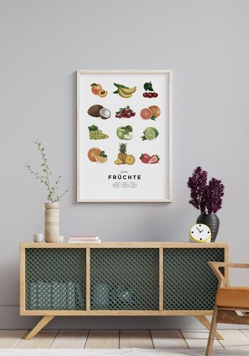 Affiche Fruits savoureux - 30 x 40 cm 6