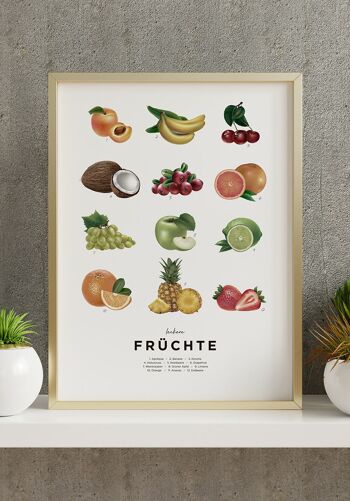 Affiche Fruits savoureux - 40 x 50 cm 4