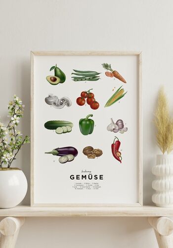 Affiche Légumes Savoureux - 30 x 40 cm 6