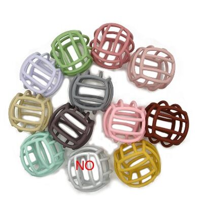 Silicone Teether Balls Dark Red