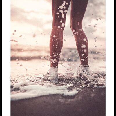 Affiche Photographie Sneaker Girl - 40 x 30 cm