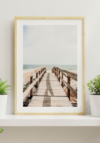 Photographie Affiche Promenade sur la Plage - 30 x 21 cm 2