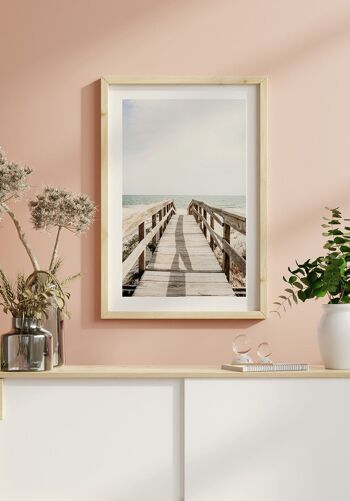 Photographie Affiche Promenade sur la Plage - 30 x 21 cm 4