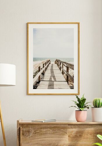 Photographie Affiche Promenade sur la Plage - 30 x 21 cm 5