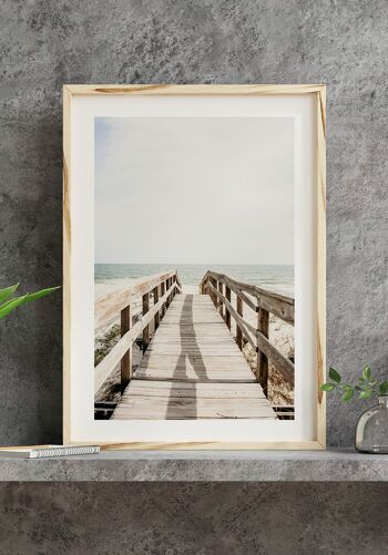 Photographie Affiche Promenade sur la Plage - 30 x 21 cm 6