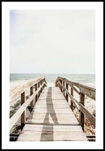 Affiche photographique Promenade sur la plage - 40 x 30 cm 1