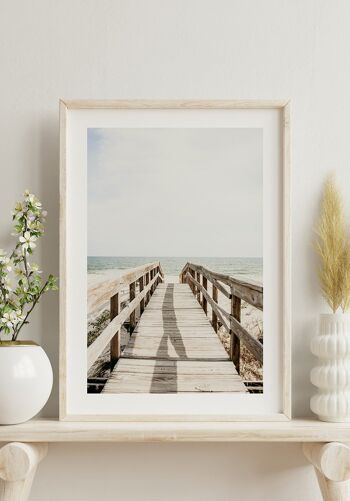 Affiche photographique Promenade sur la plage - 50 x 40 cm 3