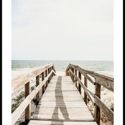 Photography Poster Boardwalk on the Beach - 70 x 50 cm