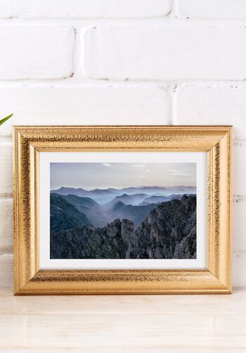 Poster Photographie Montagnes dans la Brume - 30 x 21 cm 5