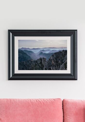 Poster Photographie Montagnes dans la Brume - 40 x 30 cm 4