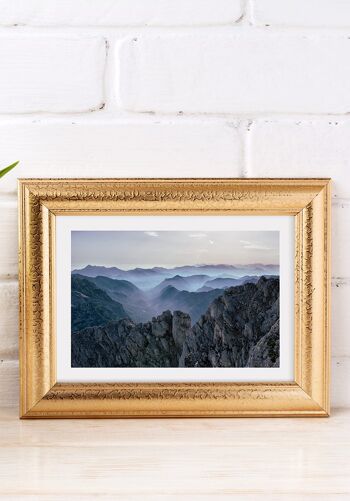 Poster Photographie Montagnes dans la Brume - 40 x 30 cm 5