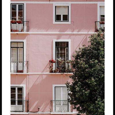 Balcones de fotografía de verano en Lisboa - 40 x 30 cm