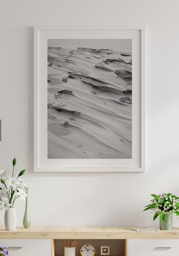 Photographie noir et blanc dune de sable - 21 x 30 cm 2
