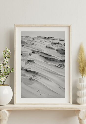 Photographie noir et blanc dune de sable - 21 x 30 cm 4