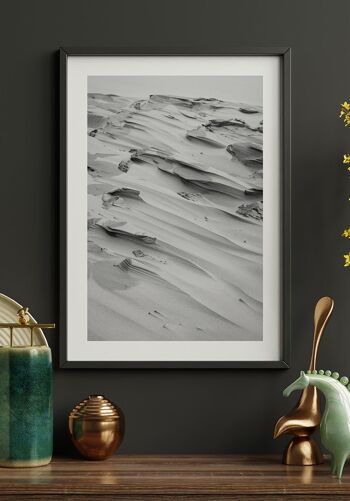 Photographie noir et blanc dune de sable - 21 x 30 cm 6