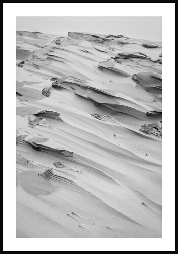 Photographie noir et blanc dune de sable - 30 x 40 cm 1
