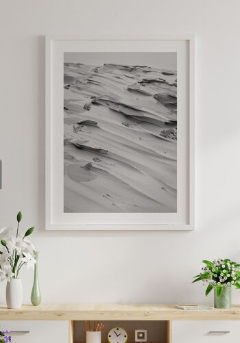 Photographie noir et blanc dune de sable - 30 x 40 cm 2