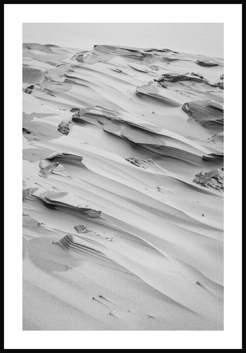 Schwarz-weiß Fotografie Sanddüne - 40 x 50 cm