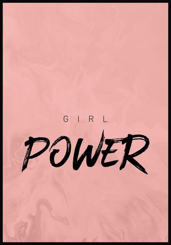 Affiche Citation "Girl Power" - 40 x 50 cm 1