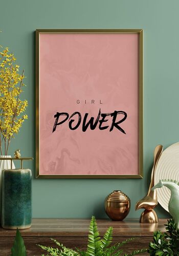 Affiche Citation "Girl Power" - 40 x 50 cm 4