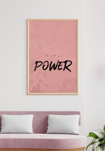 Affiche Citation "Girl Power" - 40 x 50 cm 5