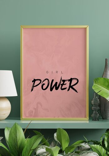 Affiche Citation "Girl Power" - 40 x 50 cm 6