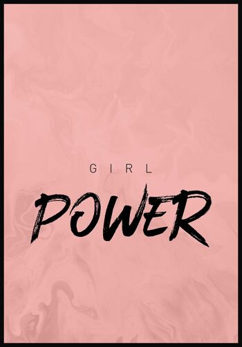 Affiche Citation "Girl Power" - 70 x 100 cm 1