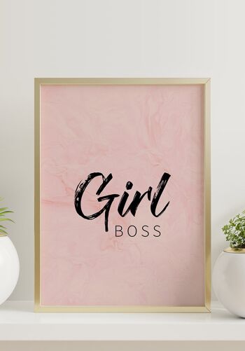Affiche Citation de Girl Boss - 40 x 50 cm 4