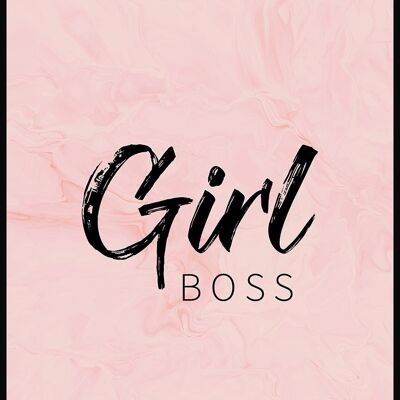 Poster con citazione di Girl Boss - 70 x 100 cm