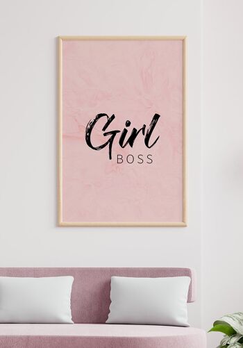 Affiche Girl Boss' Quote - 70 x 100 cm 2