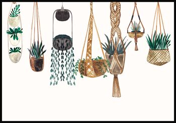 Paniers de plantes Poster Boho - 30 x 40 cm 1