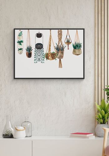 Paniers de plantes Poster Boho - 30 x 40 cm 3