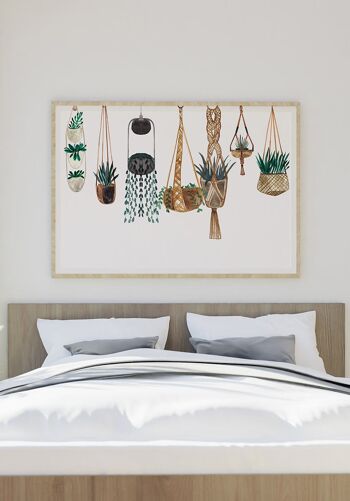 Affiche Boho Paniers de Plantes - 40 x 50 cm 5