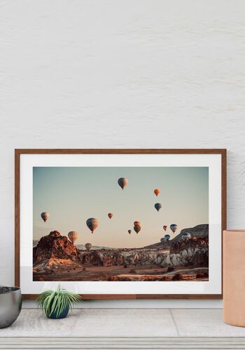 Affiche Montgolfières colorées - 21 x 30 cm 3