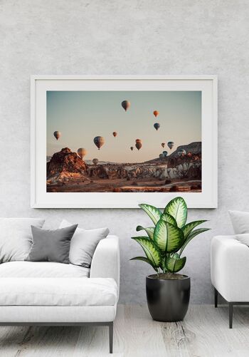 Affiche Montgolfières colorées - 21 x 30 cm 4