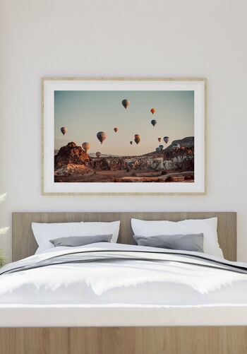 Affiche Montgolfières colorées - 21 x 30 cm 5